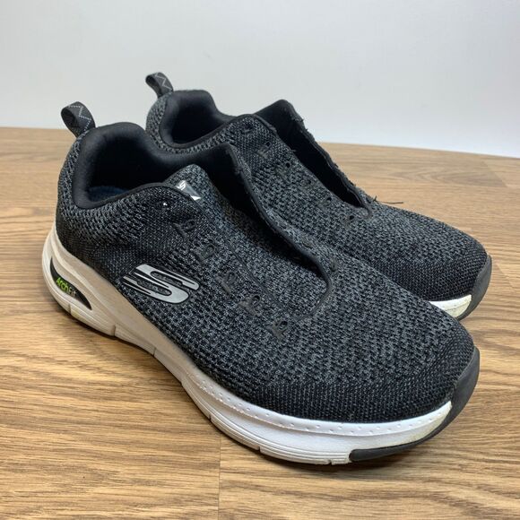 Skechers Shoes Mens Size 9 WW Wide Arch Fit Paradyme Knit Sneakers Black 232041 main image 7